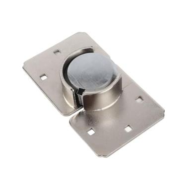 Imagem de Conjunto de Ferrolho de Cadeado de Segurança Resistente Akozon 1/2 X para Porta de van, Garagem e Galpão - Conjunto de Fechadura de Segurança Doméstica Com 2 Chaves, Aço de 73 Mm