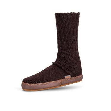 Imagem de Acorn Meias masculinas e femininas originais – Almofada de nuvem, lã ragg, absorção de umidade, sola de camurça, Uva, 6.5-7