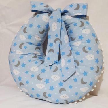 Imagem de Almofada Amamentação para Bebê 100% Algodão - Mãe e Filho Enxovais, Lu