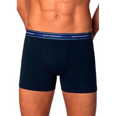 Imagem de Cueca Boxer Lupo 00523-003 Algodão com Elastano T. P/GG, P, 2800, Mari