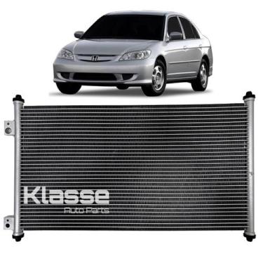 Imagem de Condensador Ar Condicionado Honda Civic 2001 Até 2006 - KLASSE AUTO PA