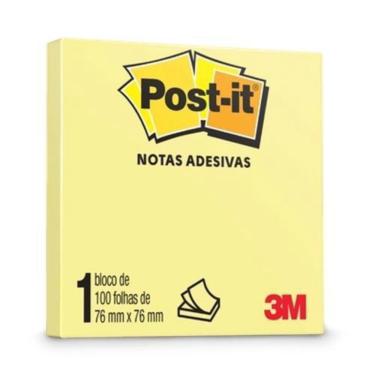 Imagem de BLOCO POST IT 76X76MM 100 FOLHAS AMARELO 3M