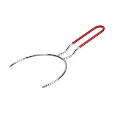 Imagem de Ｂｅｓｇａ Suporte para pratos, tigela, prato, pinça para pratos, utensílios de cozinha, auxiliar de cozinha, tigela, garfo, aço inoxidável para micro-ondas, L