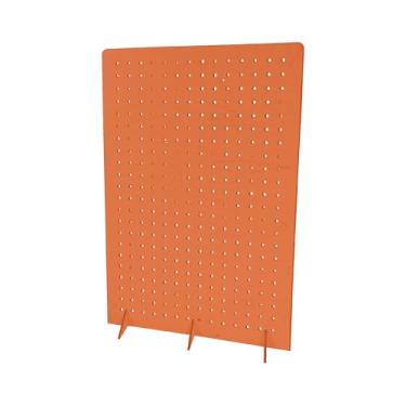 Imagem de Suporte de exibição de pegboard para joias, feiras de artesanato, venda, eventos de fornecedores, ferramentas, organizador de acessórios para quadro de pinos, 2GG 40 cm C x 11 cm L x 60 cm A, laranja