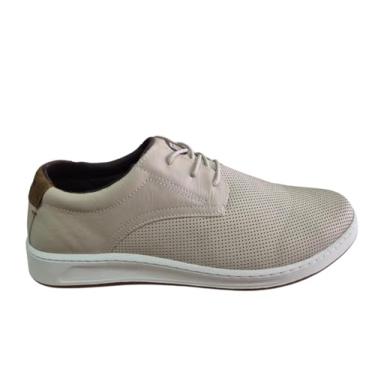 Imagem de Freeway, SAPATÊNIS MASCULINO FREEWAY COOPER04 EM COURO CASUAL Cor:Off White;Tamanho:40