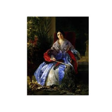Imagem de Karl Bryullov Famosa pintura a óleo arte de parede arte de parede decoração de parede quarto pintura de reprodução em tela - retrato 5/60x80cm24x31inch sem moldura