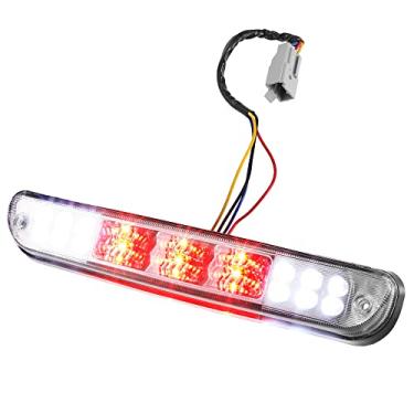 Imagem de X AUTOHAUX Luz de freio de montagem alta traseira CC3Z13A613B Luz traseira de teto central de freio terceiro freio lâmpada de carga para Ford F-250 ABS preto e branco