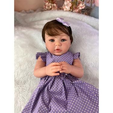 Imagem de Bebê Reborn Menina Princesa Corpo de Pano Macio Com Enxoval