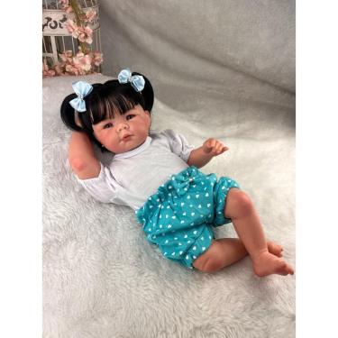 Imagem de Linda Bebê Reborn Menina Corpo Vinil Silicone Completa