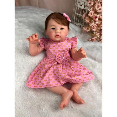 Imagem de BEBE REBORN MENINA autêntico CORPINHO DE PANO MUITO MACIO