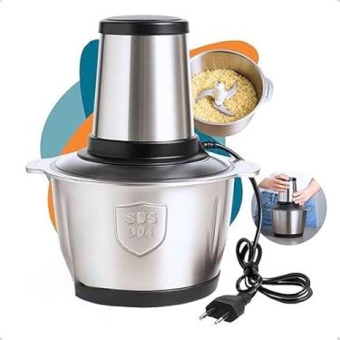 Imagem de Processador Triturador Picador Moedor de Alimento 2 litros em Inox Carne Legumes Vegetais 220v 850w Potente Multiprocessador Premium