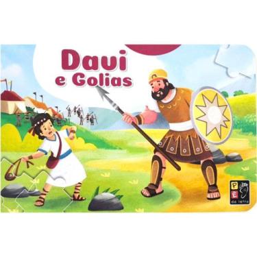 Imagem de Mini Quebra-Cabeça - Davi e Golias - Pé da Letra, Único