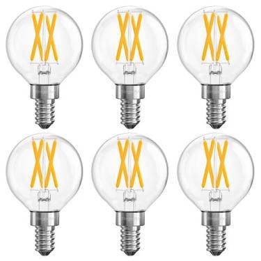 Imagem de Lâmpadas LED BLINGCOLOR Dimmable E12 6W 600LM 3000K (pacote com 6)