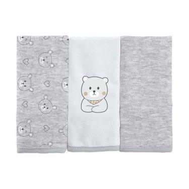 Imagem de Toalha de Boca Bebê com 3 Unidades Bublim