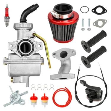 Imagem de FVRITO Kit de acelerador de polegar de carburador PZ20 compatível com Tao tao Coolster 125cc 110cc chinês ATV Quad 4 rodas 50cc 70cc 90cc 4 tempos Kazuma Baja SunL Roketa Vitacci Loncin Lifan peças