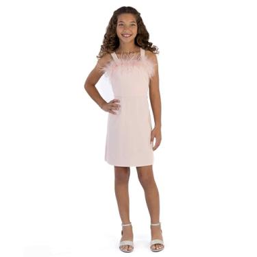 Imagem de Speechless Vestido de festa feminino sem mangas com crepe justo e flare, Blush, 12