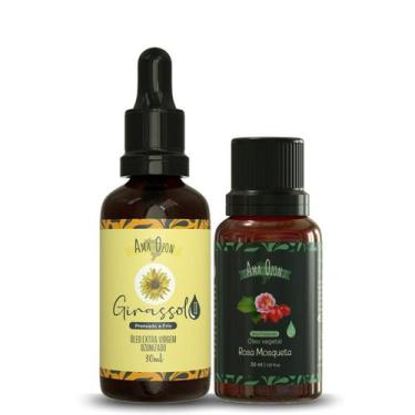 Imagem de Kit Óleo Natural De Rosa Mosqueta + Girassol Ozonizado 30Ml - Amaozon