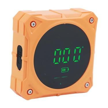 Imagem de Gralara Inclinômetro Digital Transferidor Retroiluminado Prático Medidor de ângulo de Nível Digital Nível Eletrônico para Carpintaria, Laranja, Tamanho real
