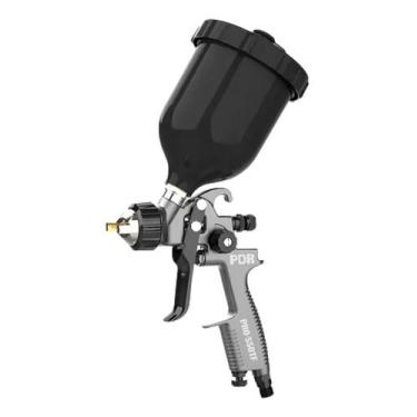 Imagem de Pistola pintura teflon hvlp 1,4mm 600ml preto pro550tfp pdr
