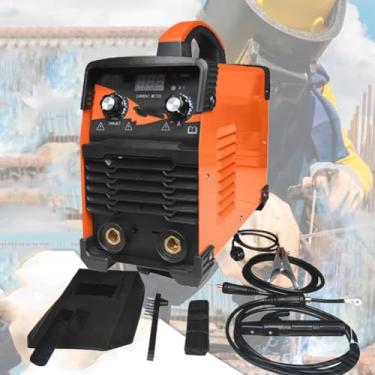 Imagem de Máquina de solda de cobre puro de grau industrial totalmente automática de 220V, com máquina de solda de inversor antiaderente de força de arco, adequada para materiais metálicos