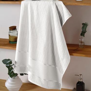 Imagem de Toalhas Lavabo Bella Dohler para Bordado Cruz (2, 0000 - Branco, 45cm X 30cm)