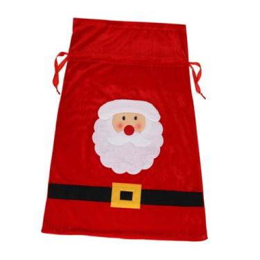 Imagem de Fancyes Saco de presente de Natal, saco de presente de Papai Noel, sacos de veludo, de de Natal, bolsa de doces para lembrancinhas de festa, brinquedo de