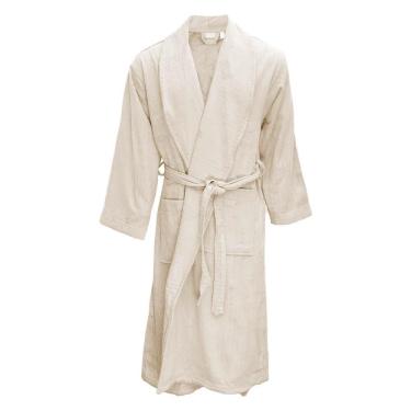 Imagem de Roupão De Microfibra Flannel Stripe Branco Gg - Andreza