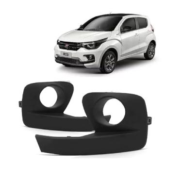 Imagem de Par Grade Moldura Milha Mobi 2016 2017 2018 Com Furo