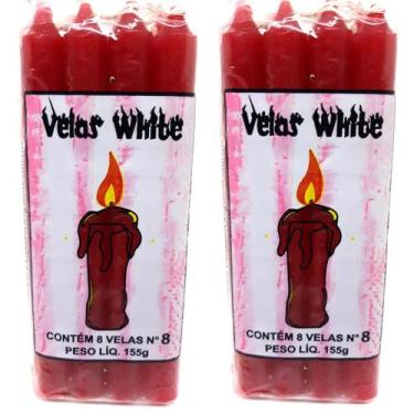 Imagem de Vela Vermelha Palito Exu Pomba Gira Feitiço Amor Magia Macumba Umbanda