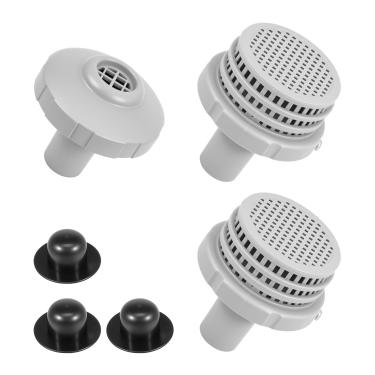 Imagem de LYIYEYAN Kits de conector de jato de água para piscina, peças de reposição de filtros de piscina com filtros de saída, bicos de entrada e plugues de orifício compatíveis com a maioria dos sistemas de
