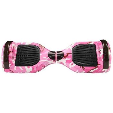 Imagem de Hoverboard Overboard Skate Elétrico Led Rosa Camuflado Nº41