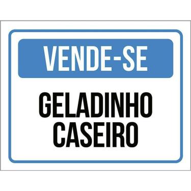 Imagem de Kit 3 Placas Vende-Se Geledinho Caseiro