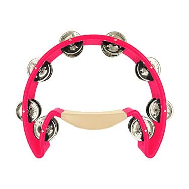 Imagem de Pandeirola Meia Lua Rosa Pink Neon Profissional