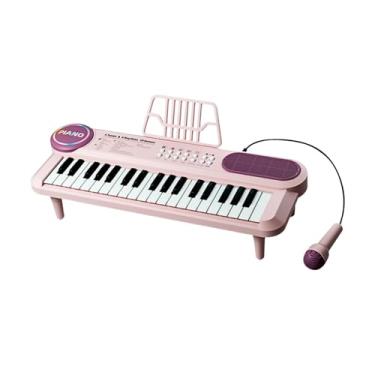 Imagem de Kokiya Teclado de Piano Infantil, 37 Teclas, Brinquedos Musicais, Teclado de Piano Digital com Microfone para Crianças