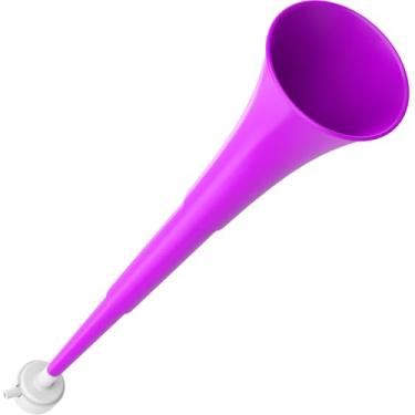 Imagem de Chifre dobrável para estádio 61 cm Vuvuzela para fazer barulho de plástico para trompete de torcida para eventos esportivos, jogos de futebol, escola, esportes, artigos de festa, acessórios (roxo)