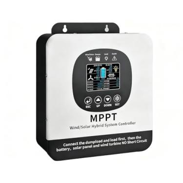 Imagem de HENGJINGTR Controlador de Carga Solar Inteligente MPPT 0-35A 12V/24V/48V com Ecrã LCD, Regulador de Painel Solar, Adequado para Sistemas de Geração de Energia Eólica/Solar,35a