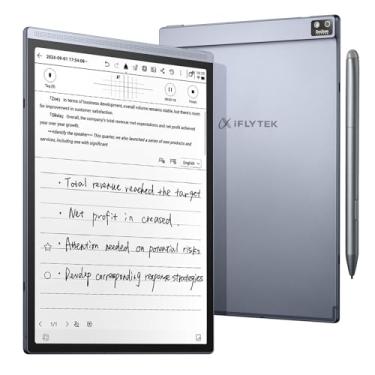 Imagem de iflytek AINOTE Air 2, tablet de anotações com IA de 20,8 cm, caderno digital para anotações, bloco de notas digital com transcrição de IA, compatível com ChatGPT, ideal para trabalho, estudo, reuniões