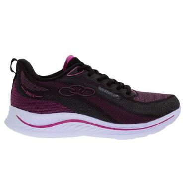 Imagem de Tênis Casual Olympikus Feminino Apolis Preto, Preto, Pink, 38