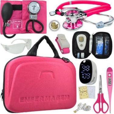 Imagem de Kit Enfermagem Estagio Super Luxo Medidor de Glicose Completo Pa Med, 
