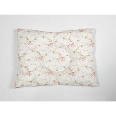 Imagem de Travesseiro para berço ou carrinho bebê Menina Floral Rosa Novissimo 1