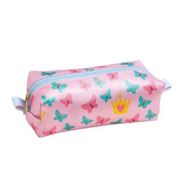 Imagem de Estojo Feminino Escolar Porta Lápis Infantil Grande e Reforçado Menina