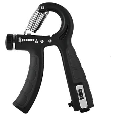 Imagem de Hand Grip Fortalecedor de Punho Ajustável, Contador Digital, Capacidade 5-60kg, para Exercícios de Mão e Antebraço