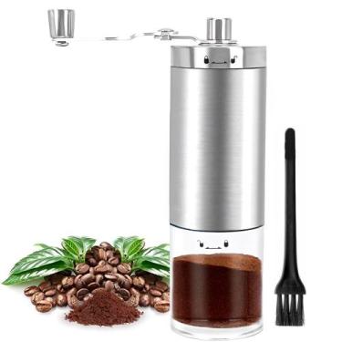 Imagem de Moedor De Café Manual Inox Com Manivela Giratória Moer Grãos - Geral