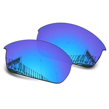 Imagem de Well-aimed Lentes de reposição polarizadas de 1,5 mm para óculos de sol Oakley Flak Jacket OO9008, antiarranhões, resistente a impactos, proteção UV, irídio azul