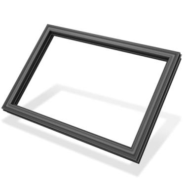 Imagem de LXun Gaxeta de porta de congelador WPW10436250 atualizada de 58 x 79 cm compatível com Amana Kenmore Whirlpool peça de vedação de porta de congelador de geladeira substitui a junta de porta preta