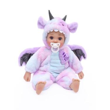Imagem de Baby Doll Cloveray 18", corpo macio com roupa de dragão