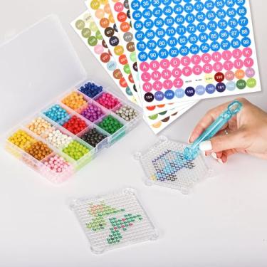 Imagem de 4 folhas de adesivos coloridos de 11 mm com números redondos, etiquetas autoadesivas de inventário/armazenamento