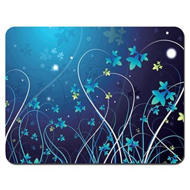 Imagem de Mouse pad para jogos - Base de borracha antiderrapante, superfície lisa para controle preciso do mouse, ideal para laptop, uso no escritório - 24 x 19 cm - redemoinho azul