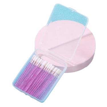 Imagem de Kit Bastão Glitter Pincel Aplicador Descartável Glitter Gloss e Batom Maquiagem (ALEATORIO, 150 UNIDADES)