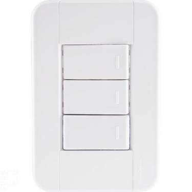Imagem de Conjunto 4x2 com 3 Interruptores Simples 10 A 250 V Tramontina Tablet 